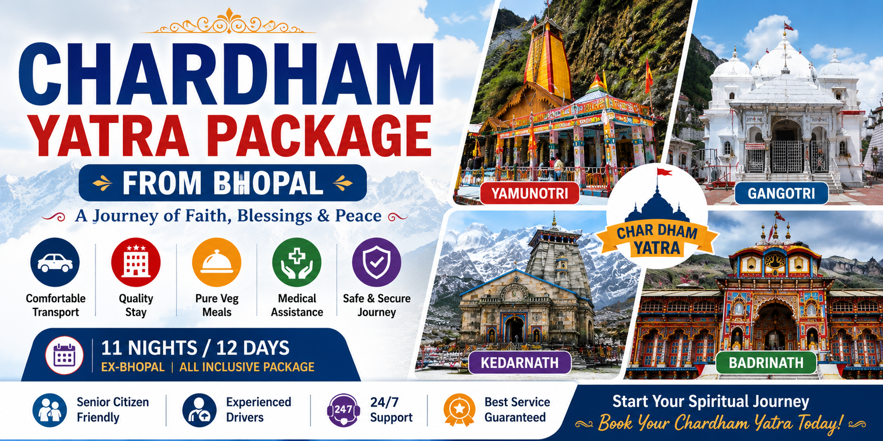 Char Dham Yatra Package From Bhopal
